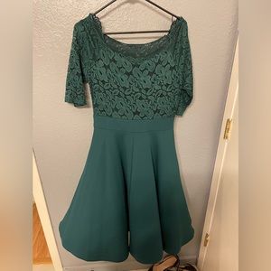 Retro Green cocktail dress